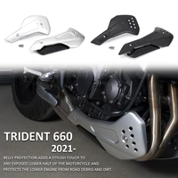 for trident 660 2021 2022 new belly pan bellypan lower engine spoiler cowling protection fairing motorcycle for trident 660