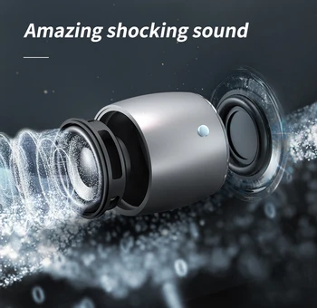 EWA A103 Mini Bluetooth Speakers German Bass Speaker For Outdoor/Indoor Camp/Bicycle /Ravel Metal Box Loud Sound 2