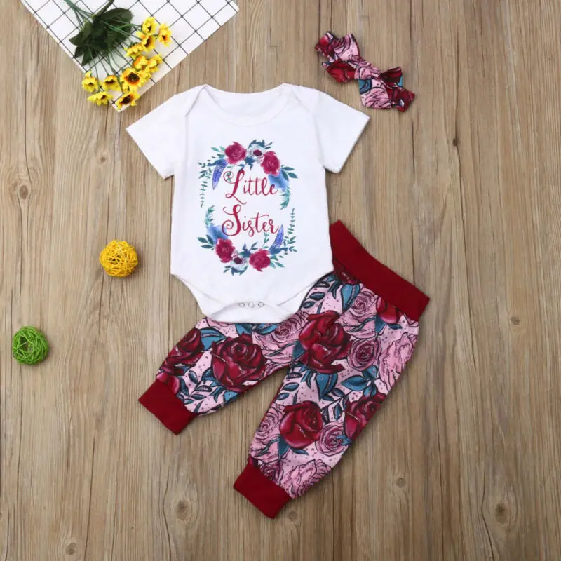 2019 г. милая Одинаковая одежда для большой маленькой сестры комплекты маленьких
