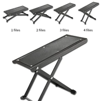 guitar footstool pedal foldable guitar footrest height adjustable anti slip pad instrument play foot rest stand metal footboard