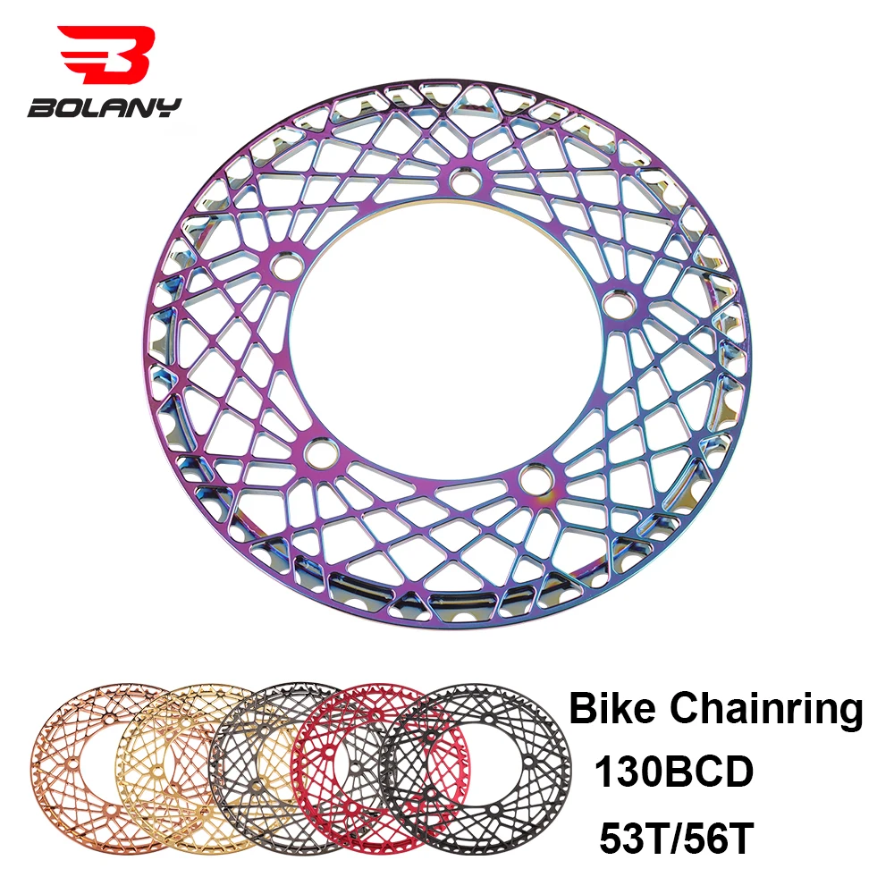 Складная велосипедная Звездочка BOLANY 130 BCD BMX сверхлегкая с ажурным дизайном и