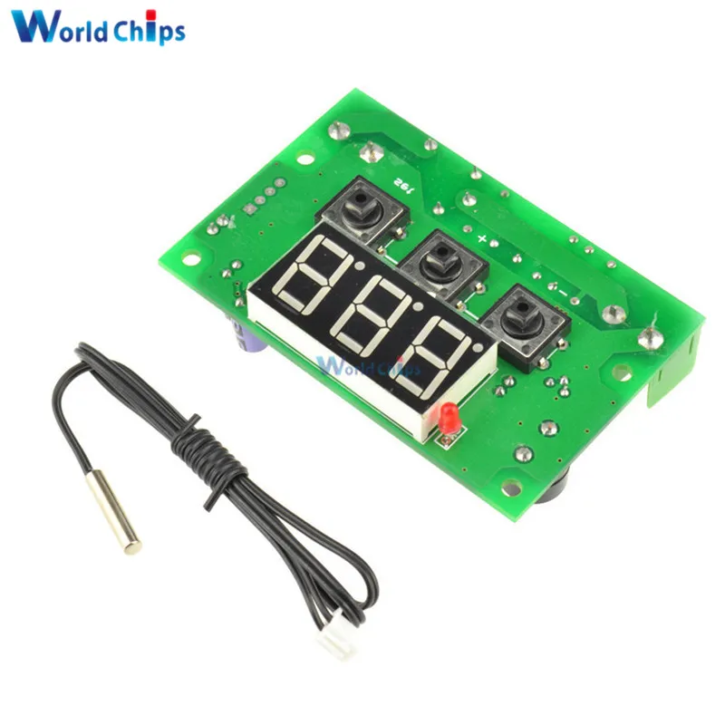 Цифровой светодиодный термостат W1301 регулятор температуры модуль переключателя