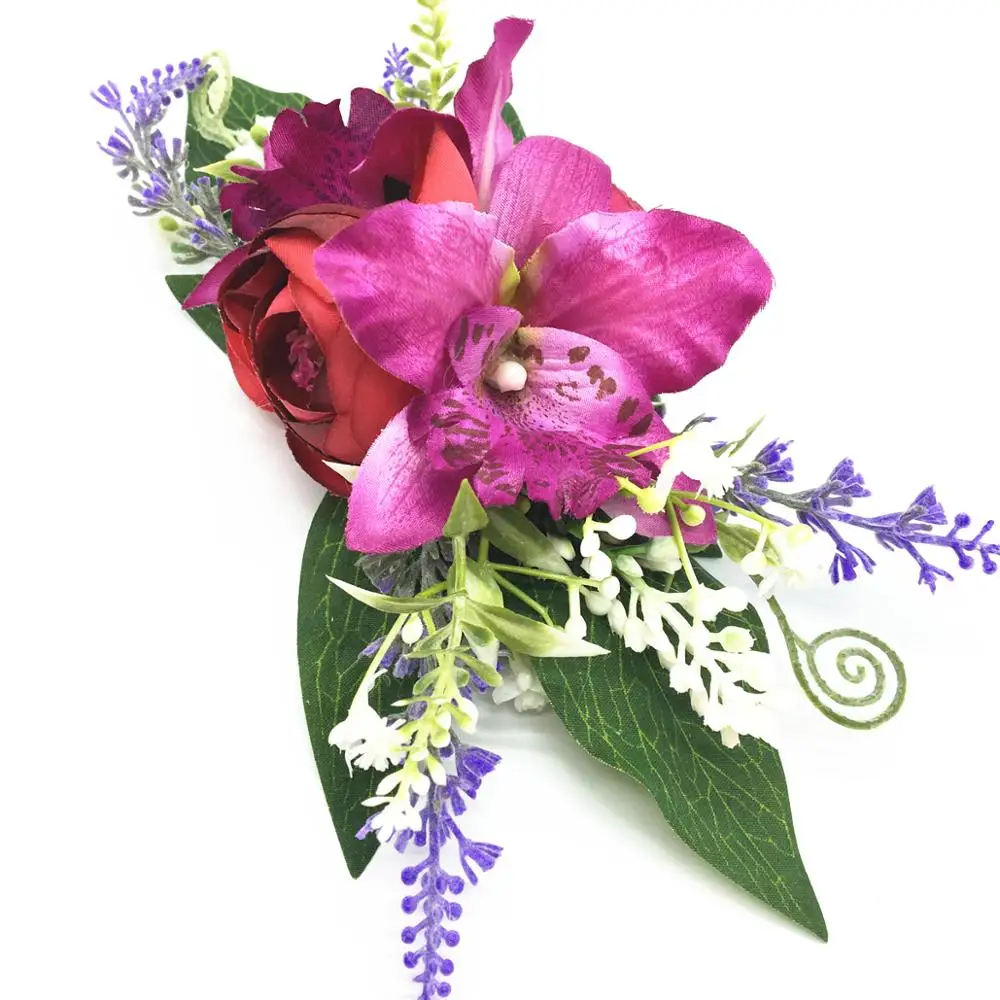 

Handmade Flower Wedding Hair Clip Barrettes Bridal Headpiece Women Hair accessories Floral Bridal Hair Combs Brides Tiaras Crown