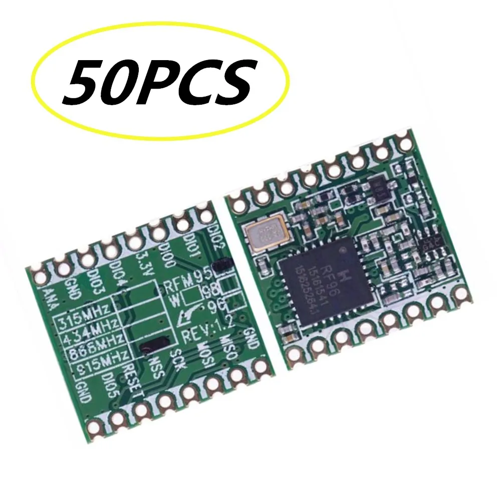 50 шт. RFM95 RFM95W 868 МГц 915 LORA SX1276 беспроводной модуль приемопередатчика лучшее