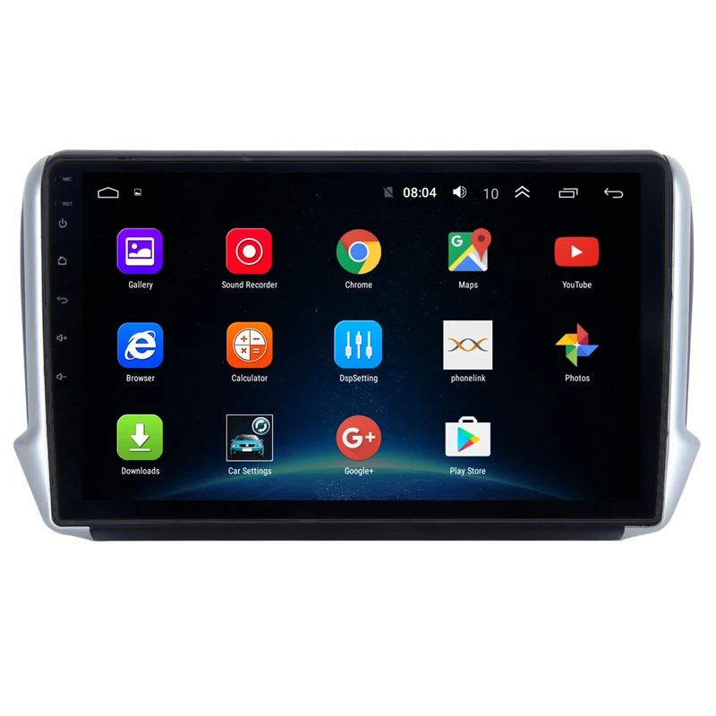 10 1 &quot2.5D IPS Android 9 автомобильный DVD мультимедийный плеер GPS для Peugeot 2008 208 2012 13 2016