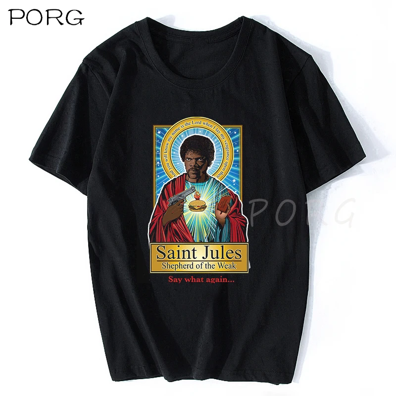 Saint Jules фильм Криминальное чтиво футболка Квентин футболки Тарантино уличная