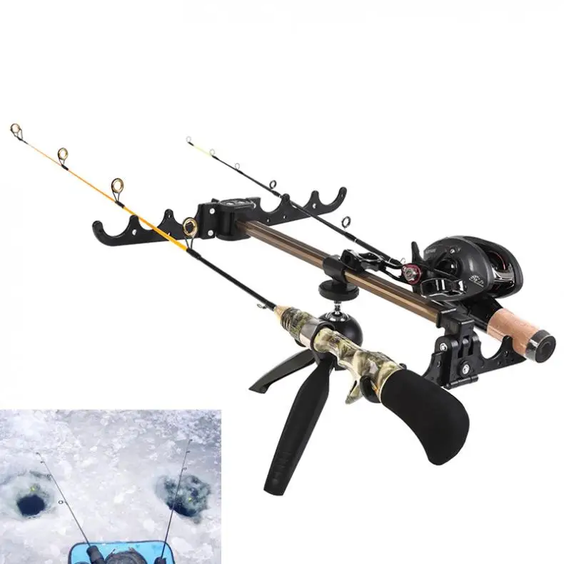 Складной держатель для удочек подледной рыбалки с 4 канавками|Удочки| |