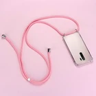 Прозрачный защитный чехол для телефона Xiaomi Redmi Note 10 9 8 Mi 11 10 9 T Lite Pro, чехол с лейардом и ремешком Xiomi Tranparent, шнур