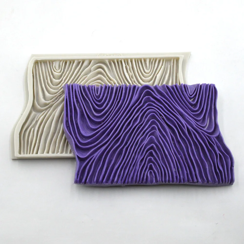 Форма для помадки из жидкого силикона с волнистым узором модельная форма края