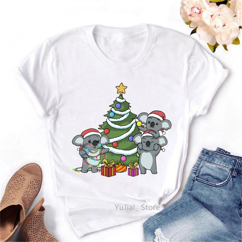 Забавные футболки для женщин жевательная резинка с изображением коалы футболка