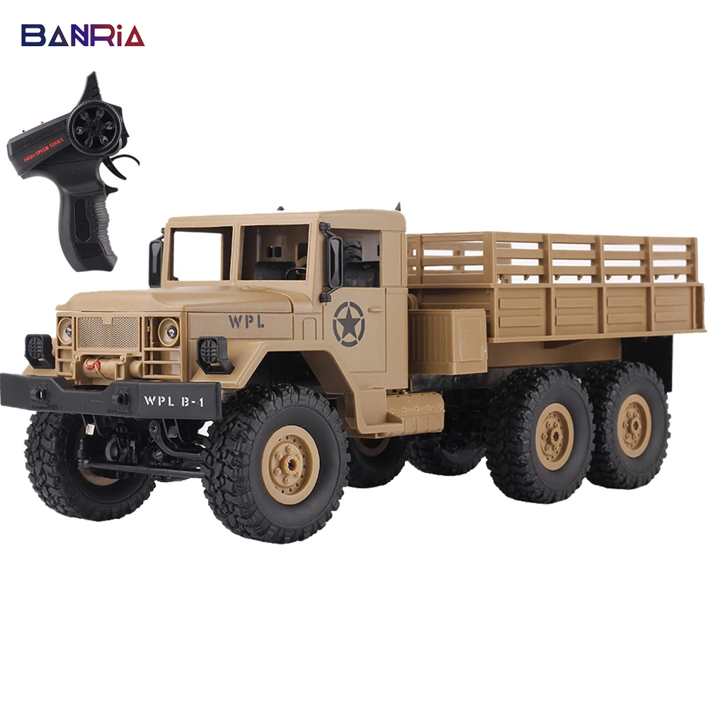 WPL 1/16 Радиоуправляемый автомобиль 6WD внедорожный военный с дистанционным