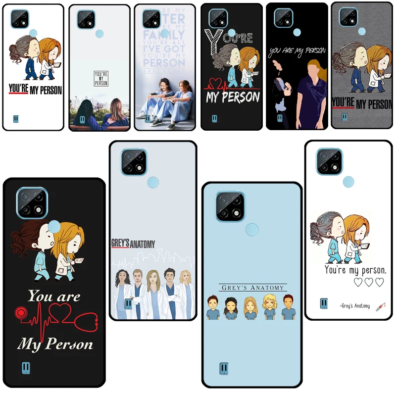 You're My Person Greys Anatomy For OnePlus Nord 2 8 9 Pro 8T 9R Phone Case For OPPO Realme 8 7 6 Q3 Pro GT C3 C21 Cover