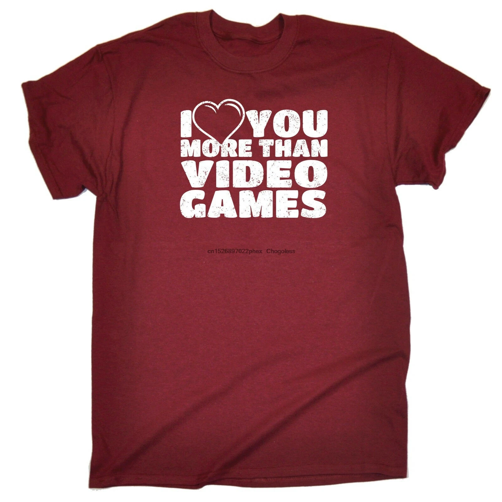 Футболка с надписью Love You More Than Video Games подарок подруге жене на день