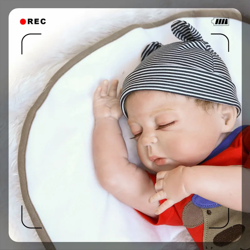 Реалистичная мягкая силиконовая кукла 55 см из винила живая Спящая | Игрушки и