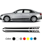 Для Audi A3 8P 8V A4 B6 B8 B7 A6 C5 C6 C7 Q5 Q7 TT R8 e-tron GT, Длинные Полоски, виниловые аксессуары, 2 шт.