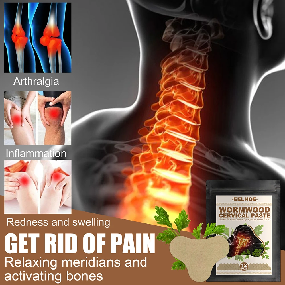 

12 Counts Moxibustion Muscle Patch Chinese Mugwort Soothes Neck Shoulder Pain Sore Body Care Sticker for Joints AC