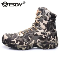 men military boots combat mens waterproof canvas camo ankle boot tactical size 37 46 army boot male shoe work safety shoes boots