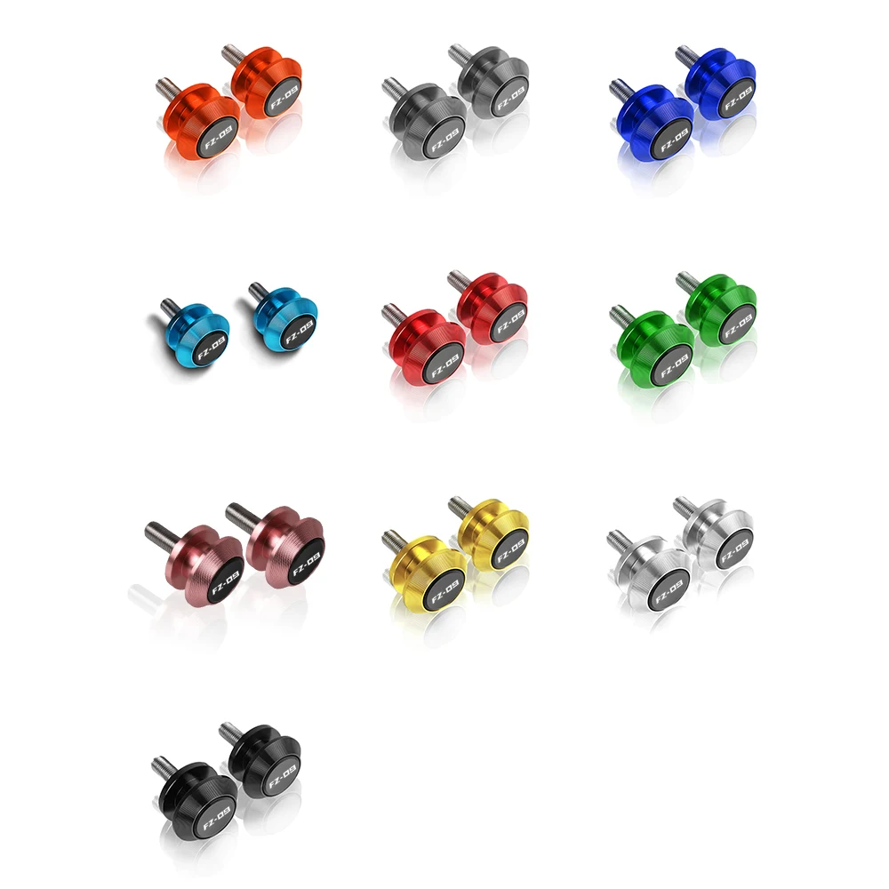 

6mm Motorcycle Aluminum Swingarm Spools Slider Stand Screws For Yamaha FZ09 FZ-09 2013 2014 2015 2016 2017 2018 2019 2020 2021