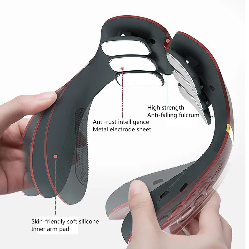 Массажер шейный многофункциональный электрический с 6 насадками и пультом ДУ |
