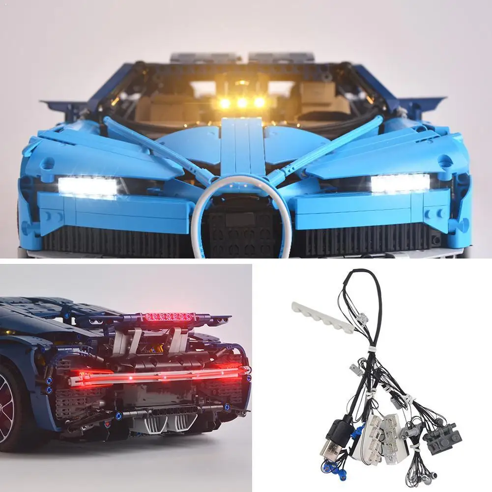 

DIY Luminous Assembled Building Blocks LED Light Kit Building Car For LEGO Technical Series Supplies blocks Racing 42083 Toys