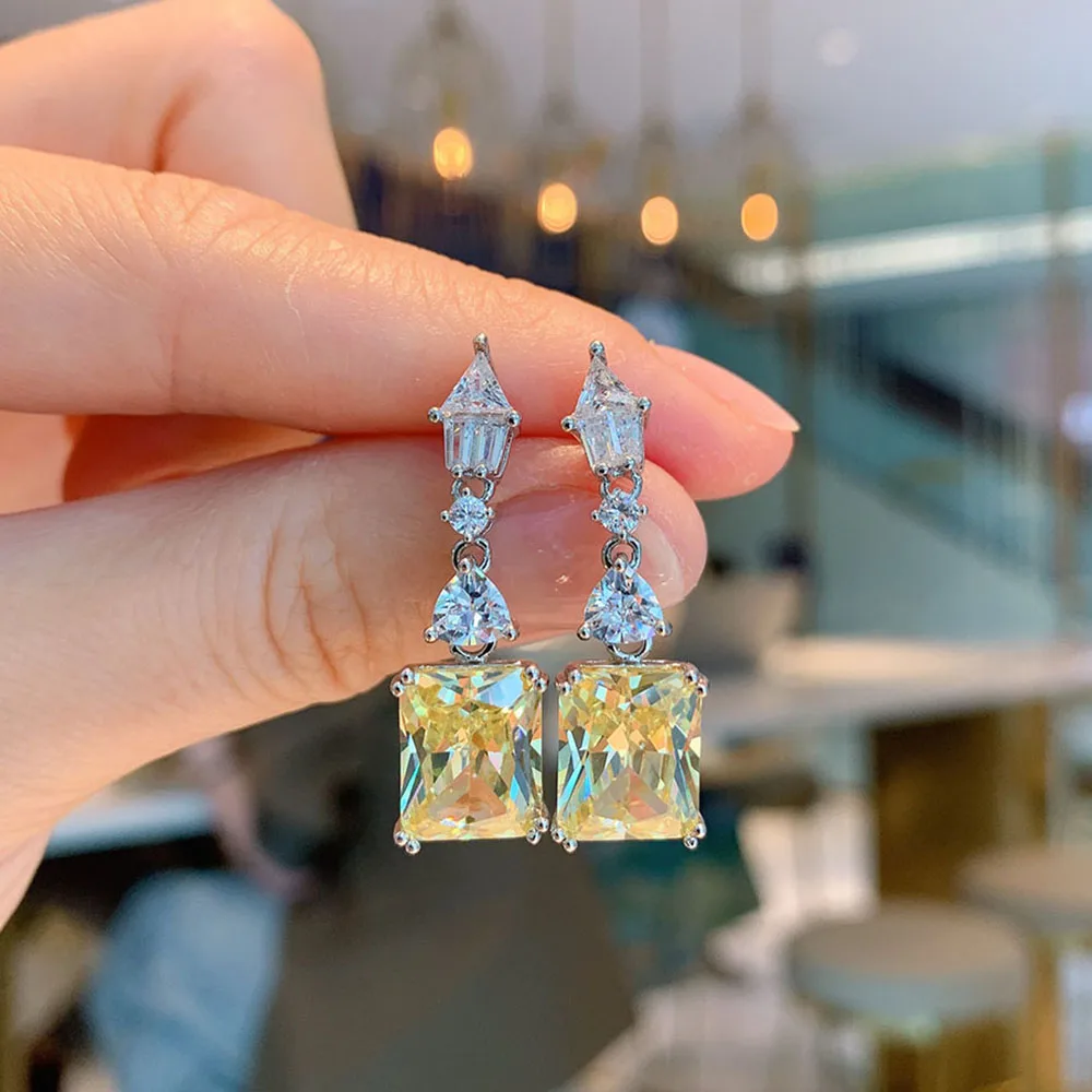 

Женские Висячие серьги из серебра 925 пробы, с рубиновым топазом, розовым кварцем и сапфиром, 9 х11 мм