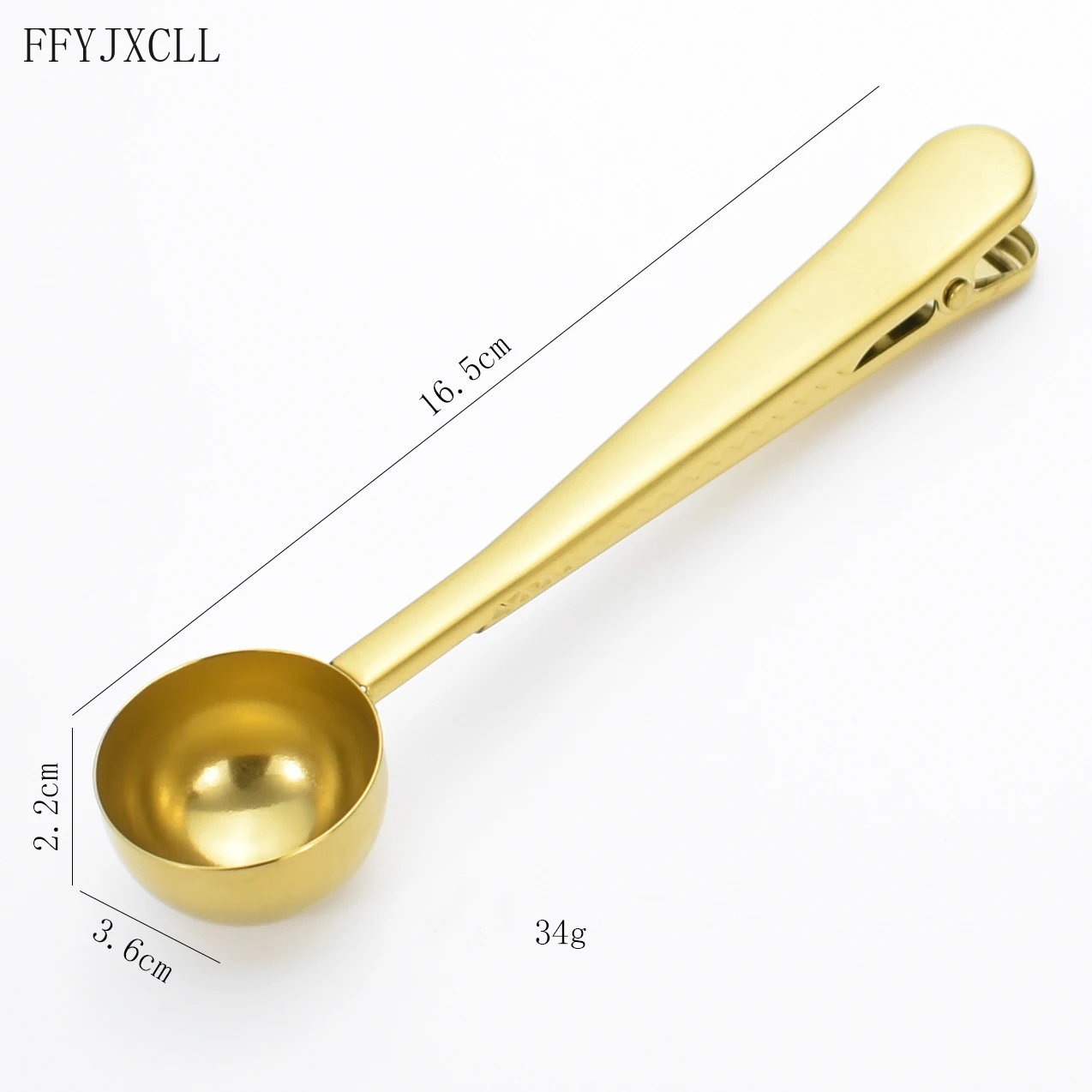 Многофункциональный зажим для кофейной ложки из нержавеющей стали Два в одном