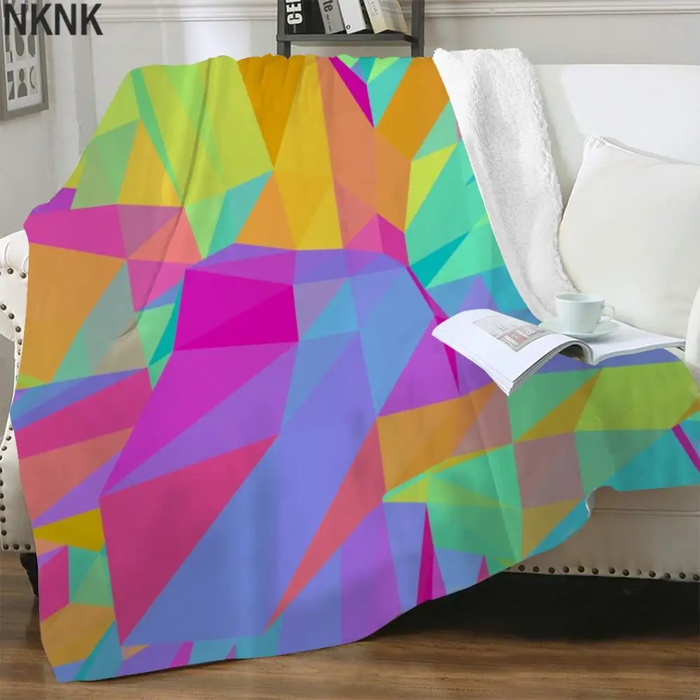 

NKNK разветвленное красочное 3D печатное покрывало с графикой для кровати плюшевое покрывало шерпа одеяло Новинка премиум