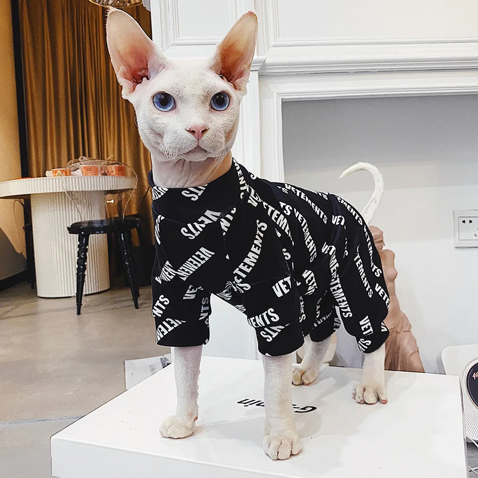 

Sphynx Cat Clothes Character Stretch Clothes For Sphints Cat Kitten Comfort Coat Sphinx Cat Clothing Suit Jacket Warm