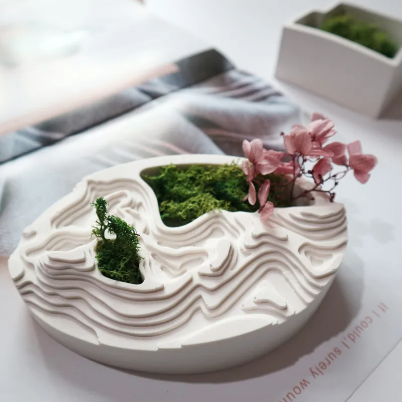 Креативная силиконовая форма для горшков цветочных бетонных цементных форм