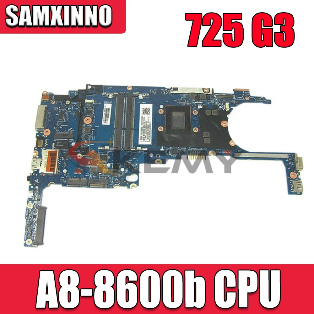

Материнская плата для ноутбука HP EliteBook 725 G3 826627-001 826627-501 826627-601 с процессором A8-8600b 1,6 ГГц