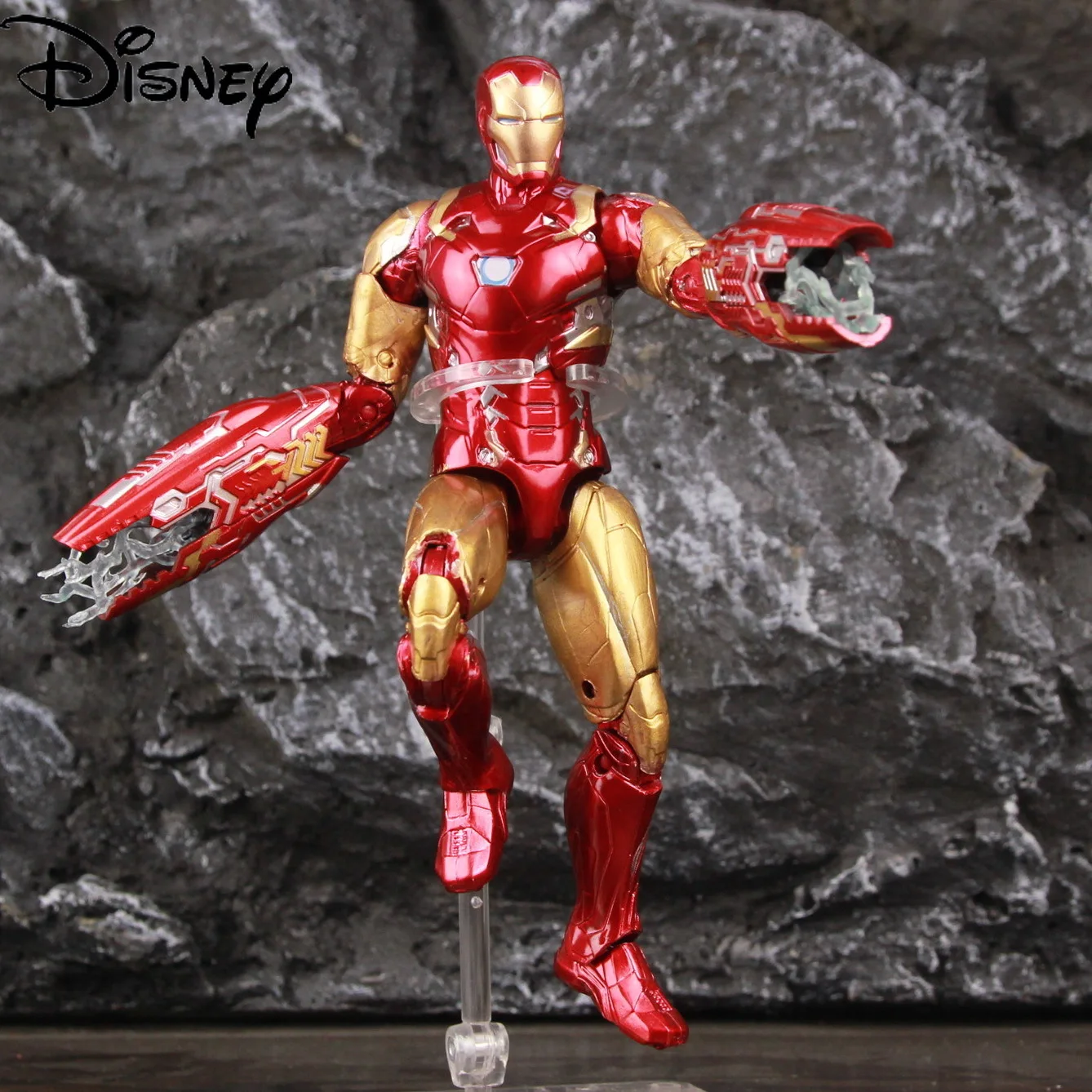 

Disney Marvel Iron Man Tony Stark MK85 7-inch Action Figure Mark 85 Nano Weapon Set Avengers Doll Model