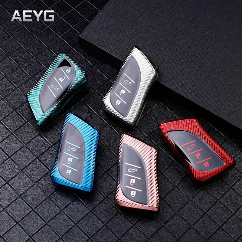 

Carbon Filber Tpu Car Smart Key Case Cover Shell Fob For Lexus NX GS RX IS ES GX LX RC 200 250 300 350 NX200 NX300 RX350 ES300
