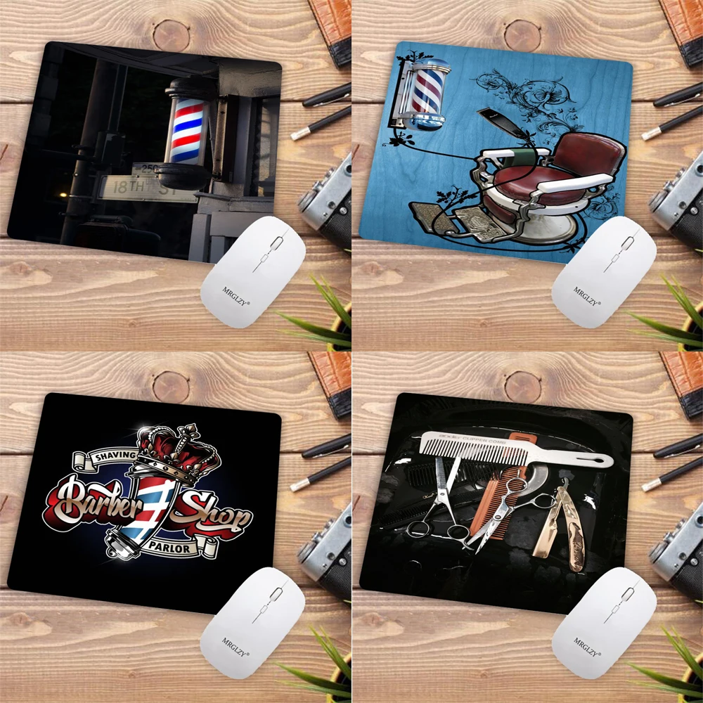 

Hot Pad Organizers Accessories Barber Shop Mouse and Keyboard Carpet Notebook Diy Laptop Small Mousepepad Office Computer Table