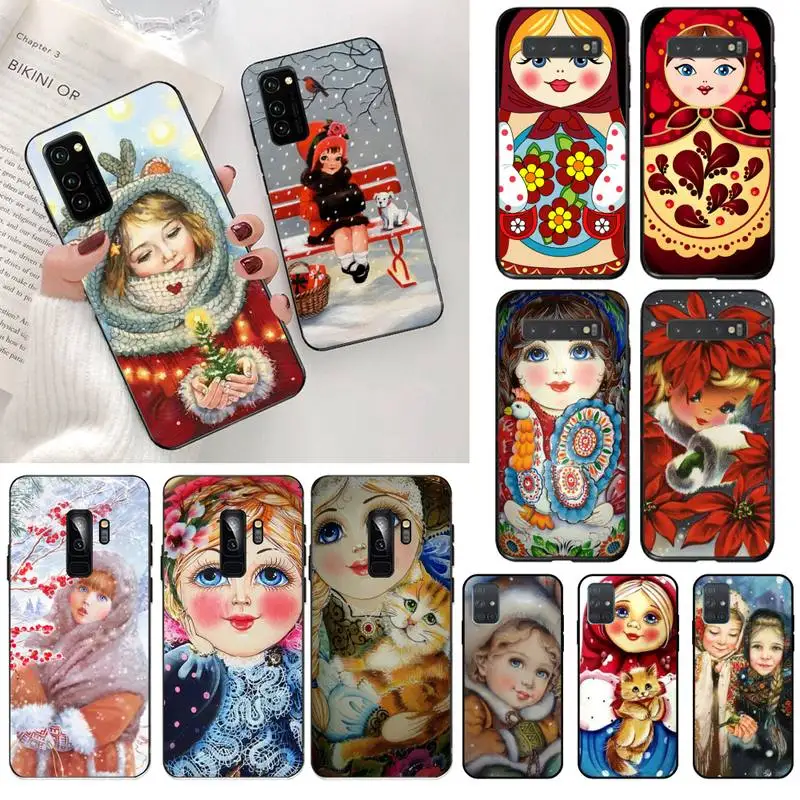 

Russian matryoshka Dolls Painted Phone Case for Samsung S20 plus Ultra S6 S7 edge S8 S9 plus S10 5G lite 2020