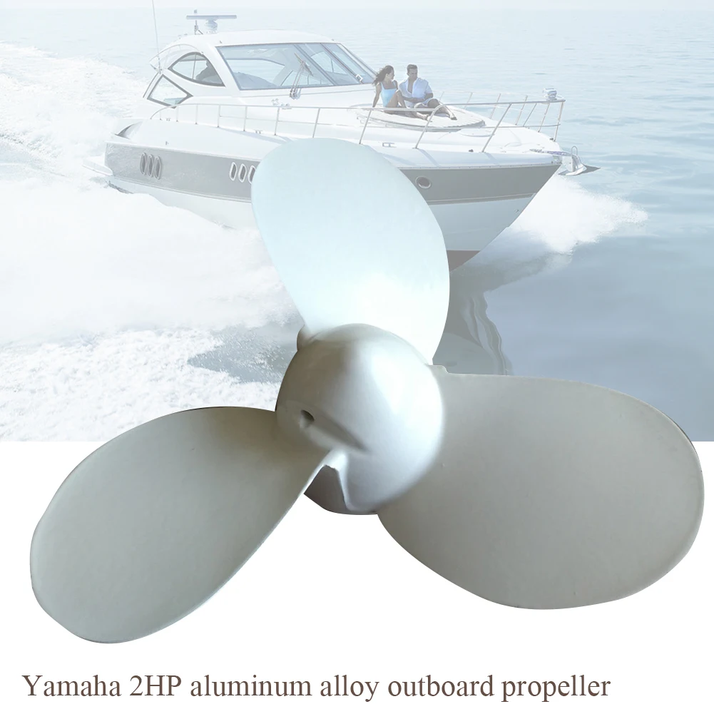 

2HP 7 1/4 X 5 A Rotating Outboard Boat Propeller Motor Parts Aluminium Alloy Ship Easy Install Replacement Practical For Yamaha