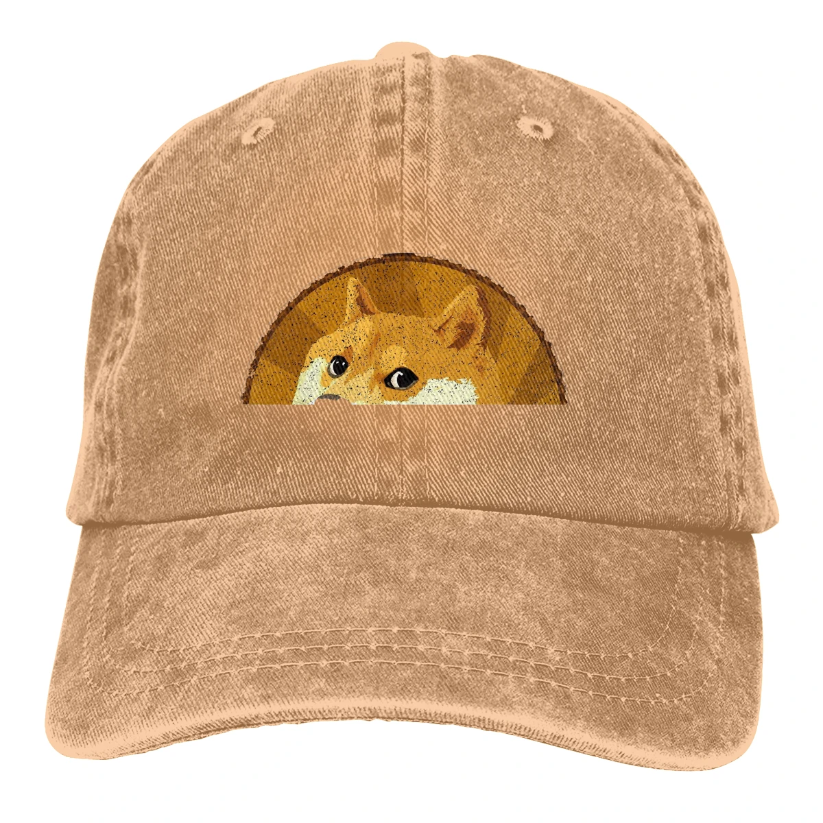 

Adjustable Solid Color Baseball Cap We're Going To The Moon Washed Cotton Dogecoin Funny Bitcoin Sports Woman Hat