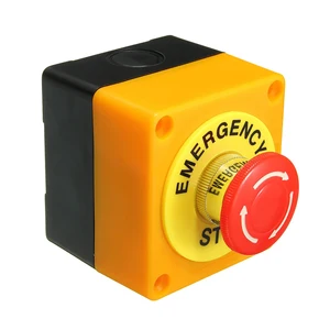 Кнопка аварийной остановки с коробкой 1 NO 1 NC 10A 660v, водонепроницаемая, ручная, Взрывозащищенная, антикоррозийная, 22 мм