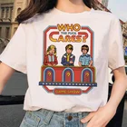 Женская футболка, летняя футболка с принтом короны из мультфильма, женская футболка с милым принтом, Тонкий Топ, женская футболка с графическим принтом, Забавные футболки
