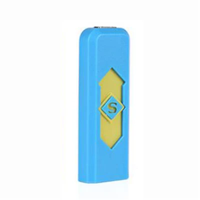 Color11 Ветрозащитный хороший подарок бездымный беспламенный usb зарядка Зажигалка для сигарет электронные зажигалки аксессуары для курения 1 шт - Цвет: Color11