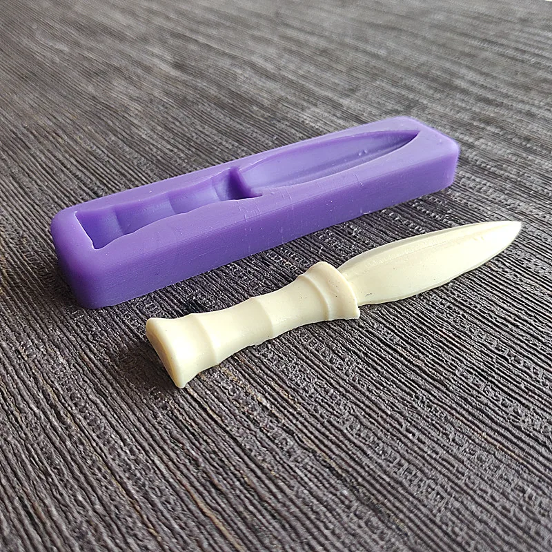 Кинжал силиконовая форма для украшения торта помадка кекс шоколада полимерной