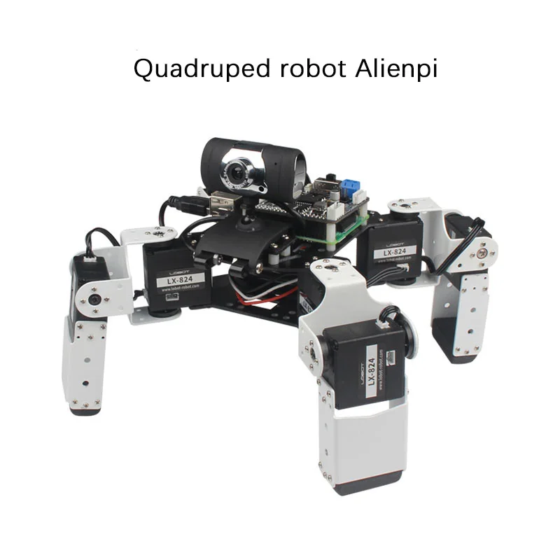 Cheapest 4 generation B type quadruped robot Alienpi intelligent AI visual recognition OpenCV/Python programming