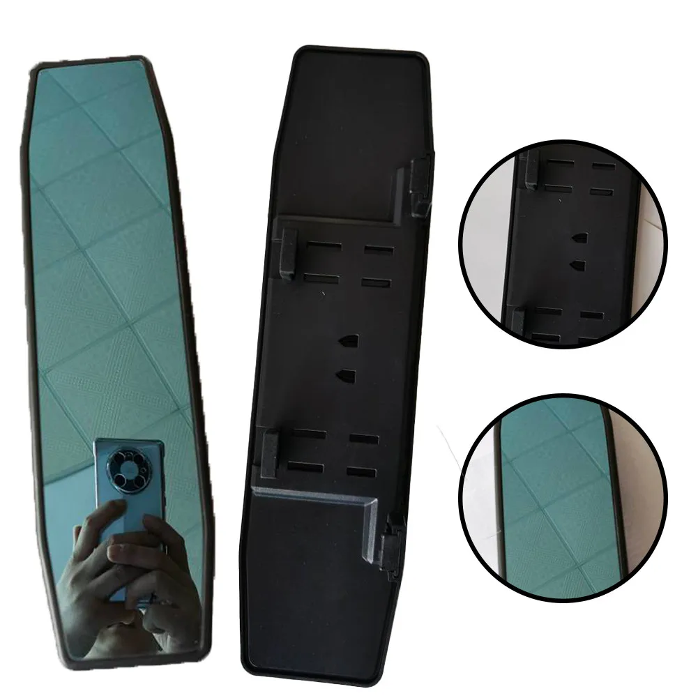 

Car Rear View Mirrors Large Car Interior Rear View Mirrors Anti-glare Blue Lense 280*75*33MM Rearview Mirrors