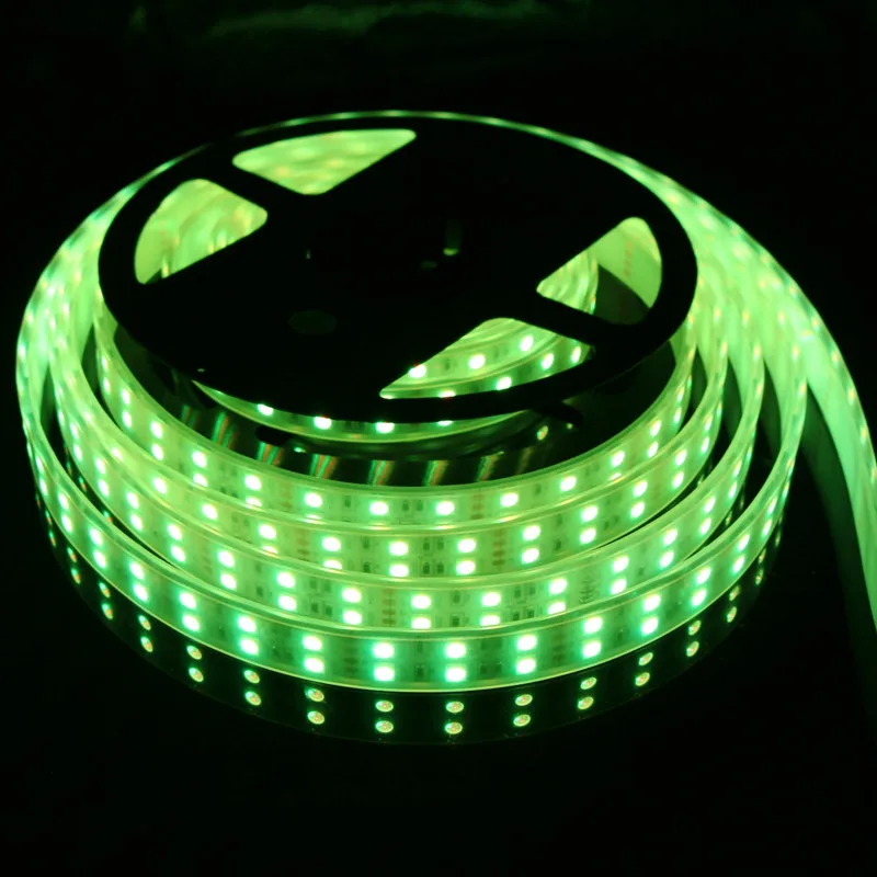 Светодиодная полоса лампа DC12V 5 м/рулон SMD 5050 120led двухрядный 600Led водонепроницаемый