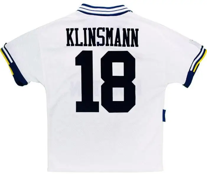 

1991 1993 Gascoigne retro 1992 1994 1995 Mabbutt Ruddock Sheringham Lineker Klinsmann Barmby vintage classic football shir