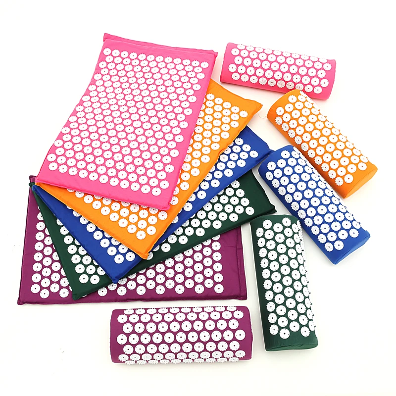 

Массажная подушка (67*42 см), массажный коврик для йоги, акупрессурный коврик для снятия стресса и боли в спине, коврик с шипами для акупунктуры...