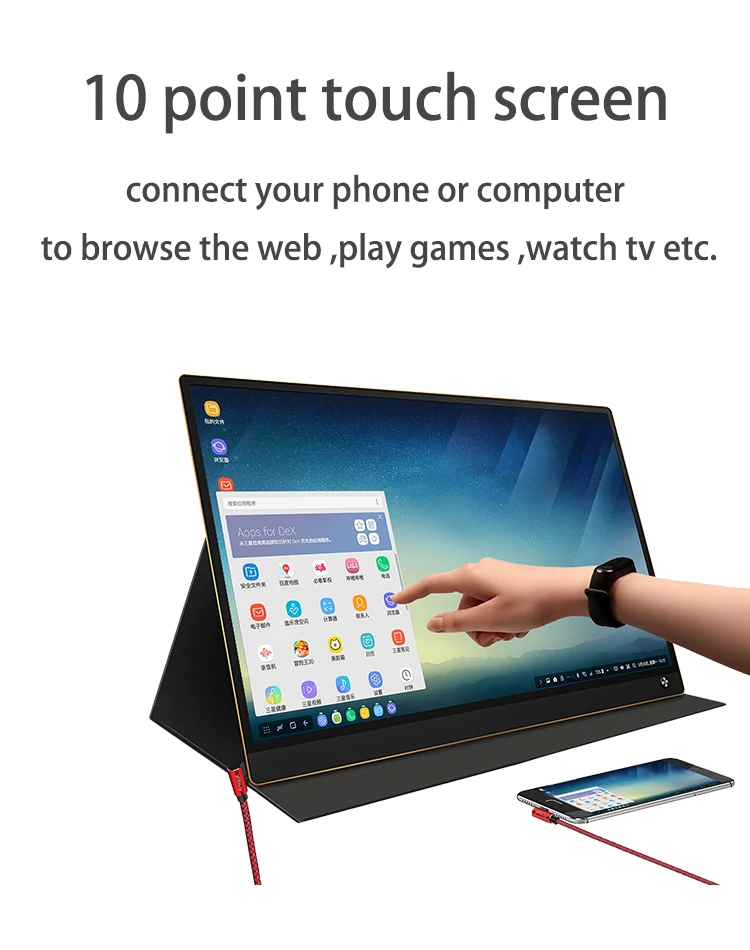 Чехол-подставка для монитора 15 6 дюйма кожа | Компьютеры и офис