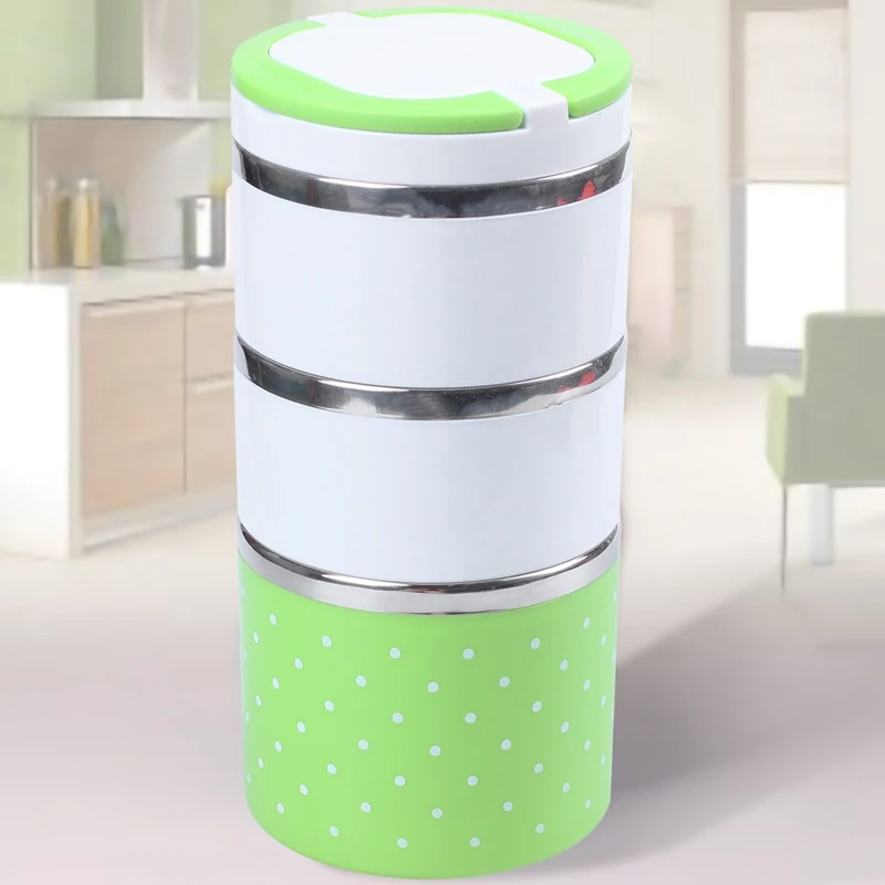 BEST3Layers тепловой бенто Ланч бокс термос для еды из нержавеющей стали изоляционный