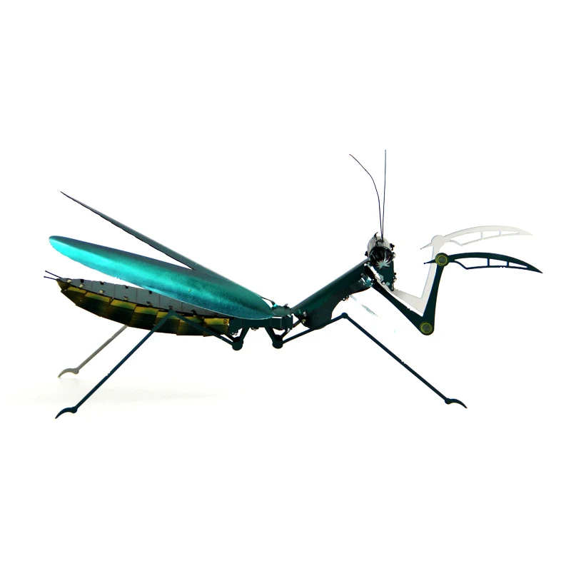 

Metal assembly model TOY DIY 3D Three-dimensional puzzle Color mechanical insect series Praying mantis/dragonfly/spider/Scorpion