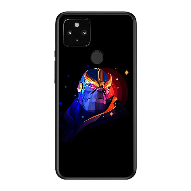 

Marvel Avengers Thanos For Google Pixel 5 4A 5G 4 XL Soft Shell TPU Silicone Black Cover Phone Case