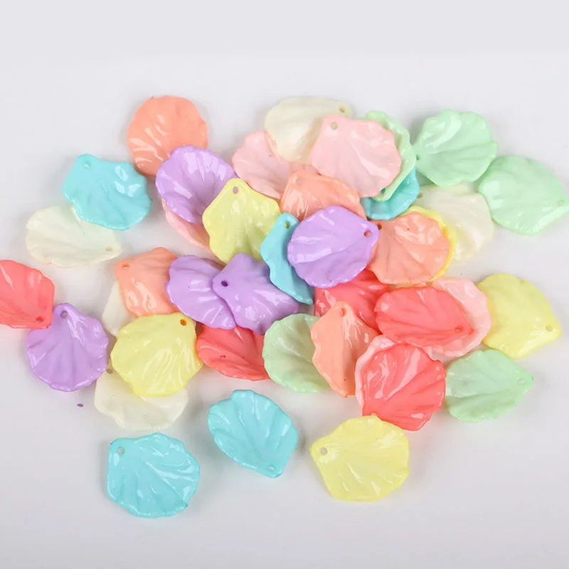 50 шт. Простые Модные Акриловые бусины DIY Творческий Овощной листья свободные